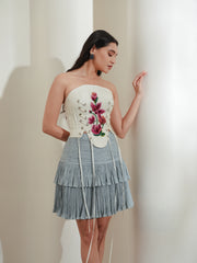 FLOWERS corset and skirt set