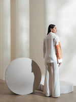 Load image into Gallery viewer, HALF A HEART co-ord set (Orange &amp; White)