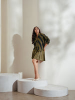 Load image into Gallery viewer, PATCH UP Green shirt and skirt set