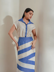 STITCHES shirt and skirt set