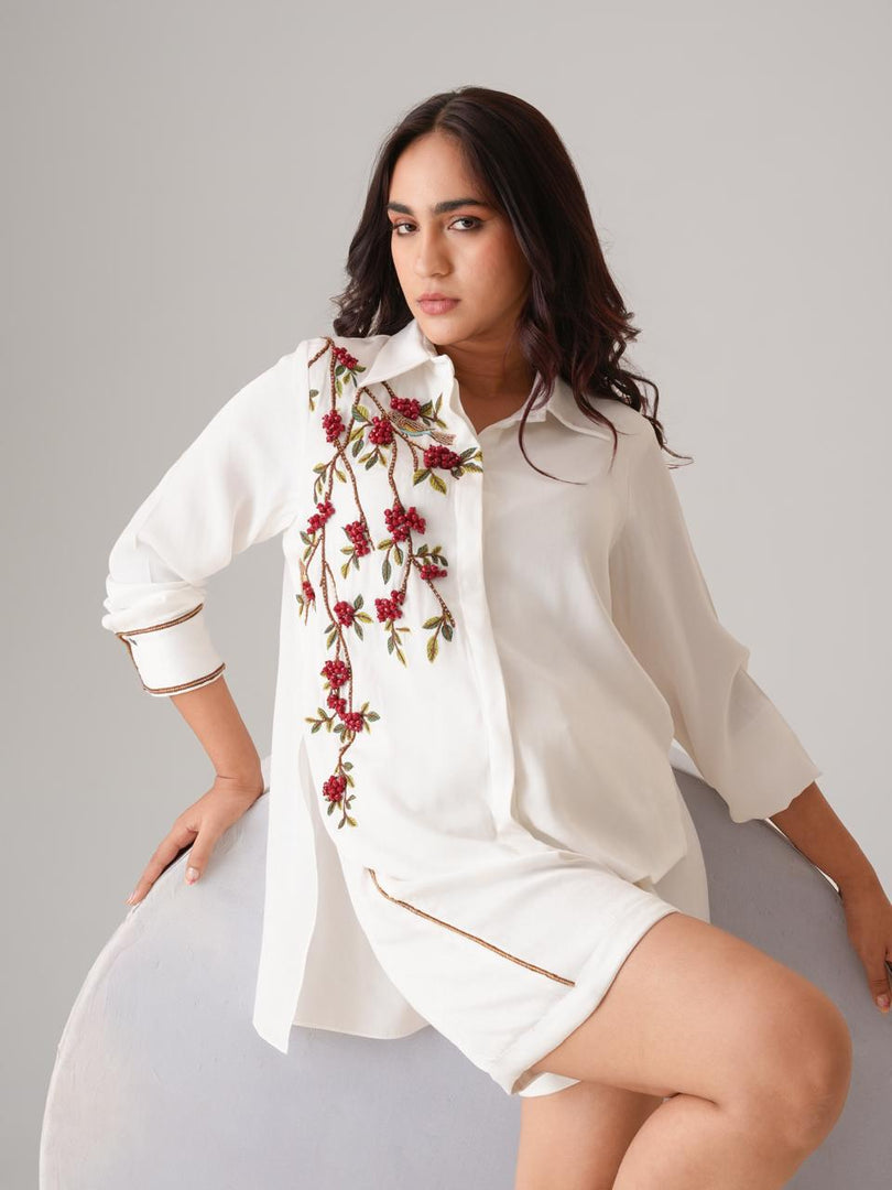 Cherry co-ord set (with pants)